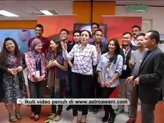 Download Video: Amelina dendang lagu khas buat warga Astro Awani