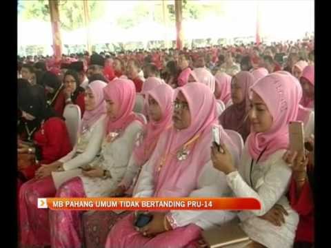 Menteri Besar Pahang umum tidak bertanding PRU-14