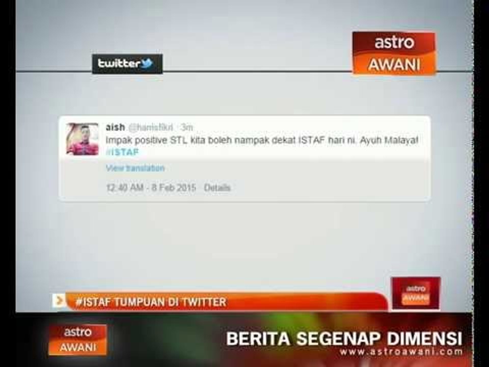 #ISTAF trending di media sosial