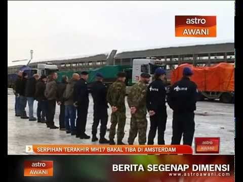 Serpihan terakhir MH17 tiba di Amsterdam