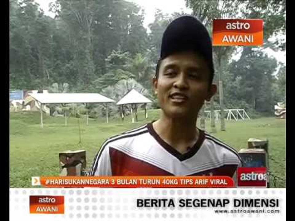 #HariSukanNegara 3 bulan turun 4o kg tips Arif...