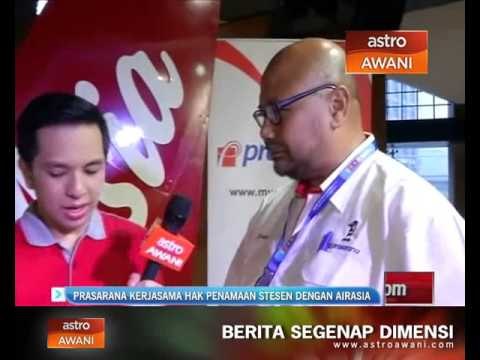 Prasarana dan AirAsia adakan hak penamaan semula Stesen Monorel Bukit Bintang