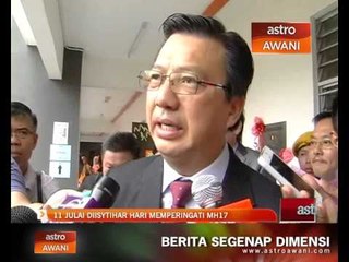 11 Julai diisytihar hari memperingati MH17