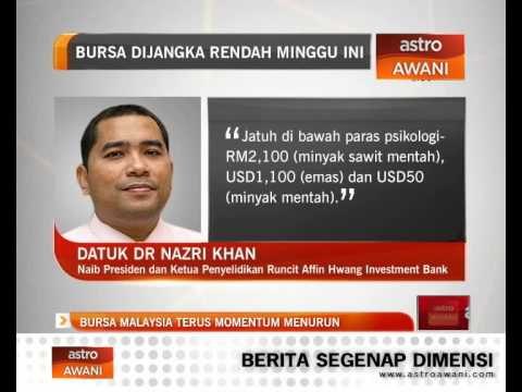 Bursa Malaysia terus momentum menurun