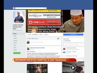 Dr Haron Din di ICU Hospital di San Francisco