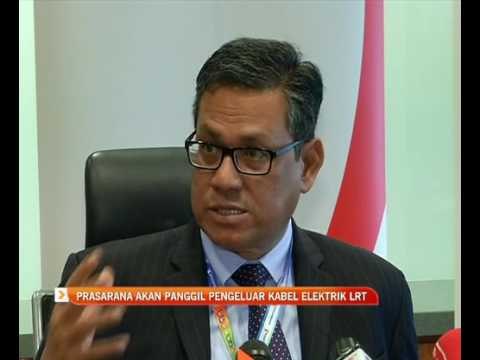 Prasarana akan panggil pengeluar kabel elektrik LRT