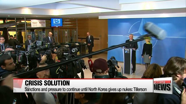 Sanctions and pressure to continue until North Korea gives up nukes: Tillerson