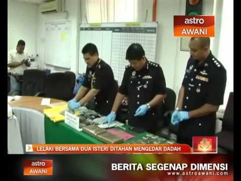 Lelaki bersama dua isteri ditahan mengedar dadah
