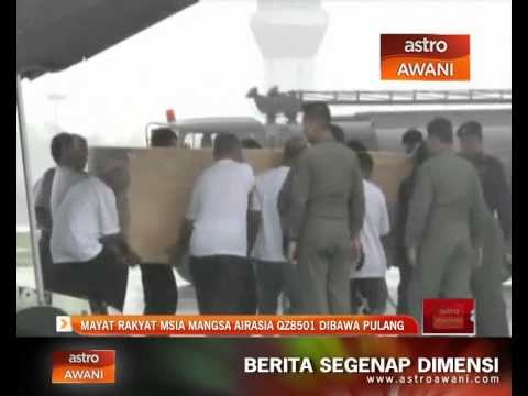 Mayat rakyat Malaysia mangsa AirAsia QZ8501 dibawa pulang