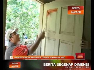 Mangsa banjir Kelantan terima sokongan NGO
