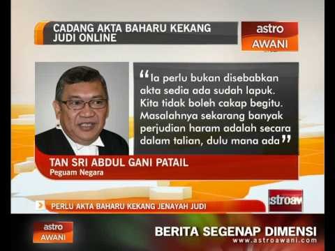 Perlu akta baru kekang jenayah judi