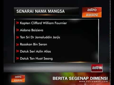 Senarai nama mangsa nahas helikopter