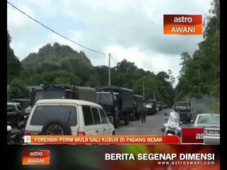 Forensik PDRM mula gali kubur di Padang Besar