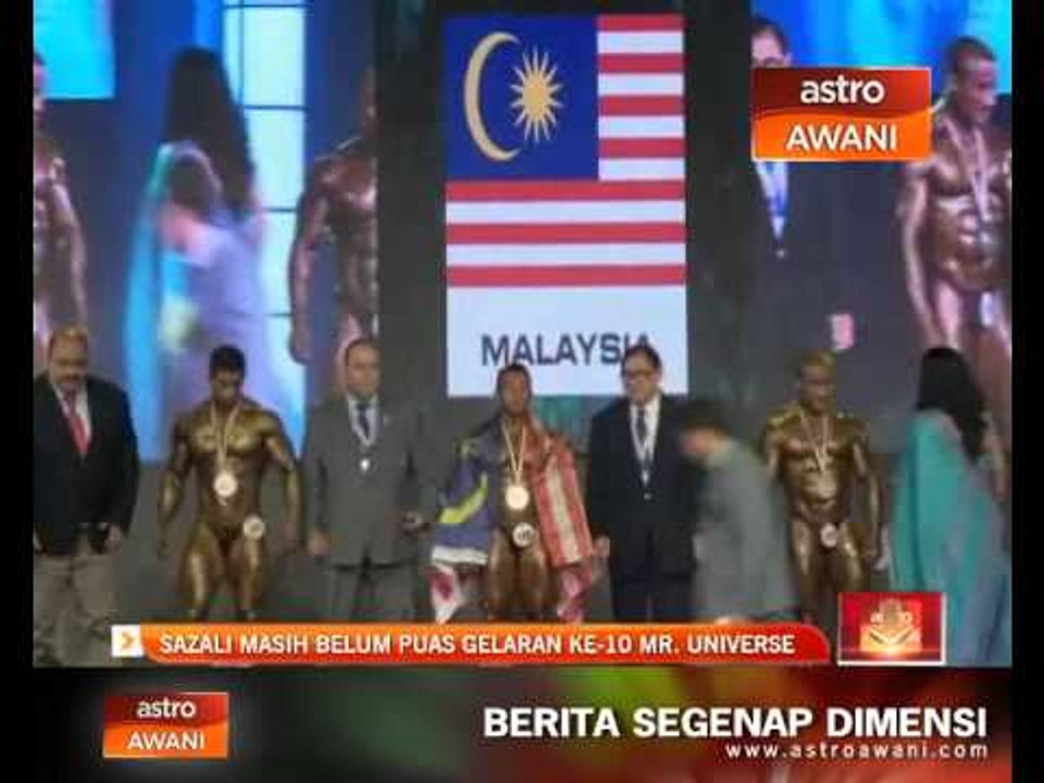 Sazali masih belum puas gelaran ke-10 Mr. Universe