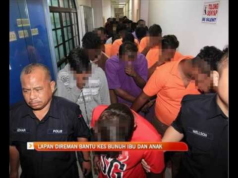 Lapan direman bantu kes bunuh ibu dan anak