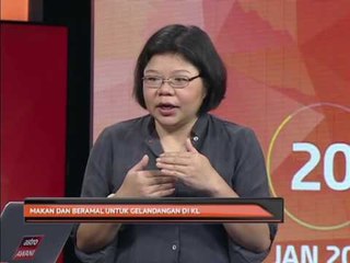 Makan dan beramal untuk gelandangan di KL