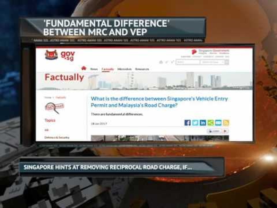 Singapore hints at removing Reciprocal Road Charge, if...