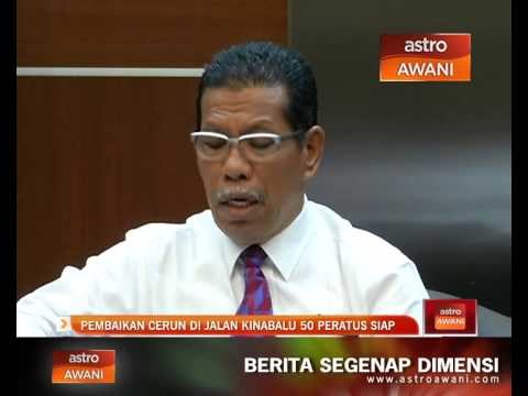 Pembaikan cerun di Jalan Kinabalu 50 peratus siap