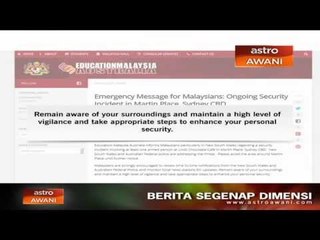 Warga Malaysia dinasihat elak kawasan kejadian