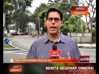 Kedutaan Myanmar berdiam diri