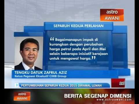 Pertumbuhan separuh kedua 2015 diramal lemah