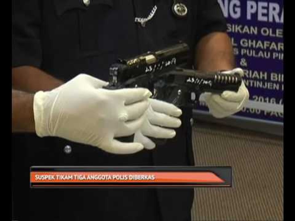 Suspek tikam tiga anggota polis diberkas