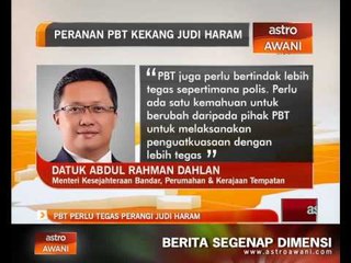 PBT perlu tegas perangi judi haram