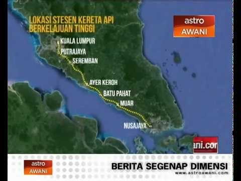 Lokasi stesen kereta api berkelajuan tinggi