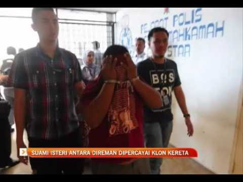 Suami isteri antara direman dipercayai klon kereta