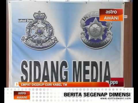 Empat dicekup curi kabel TM