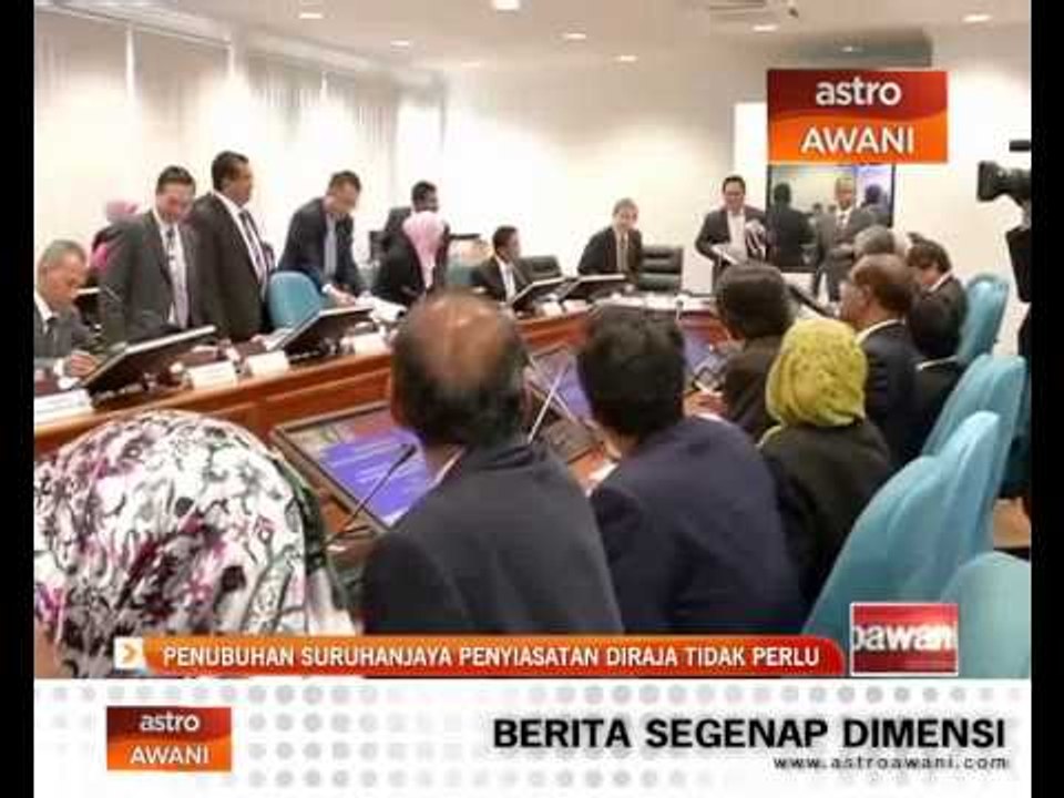 Penubuhan Suruhanjaya Penyiasatan Diraja tidak perlu