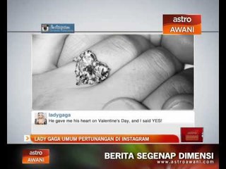 Lady Gaga umum pertunangan di Instagram