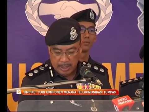 Sindiket curi komponen menara telekomunikasi tumpas