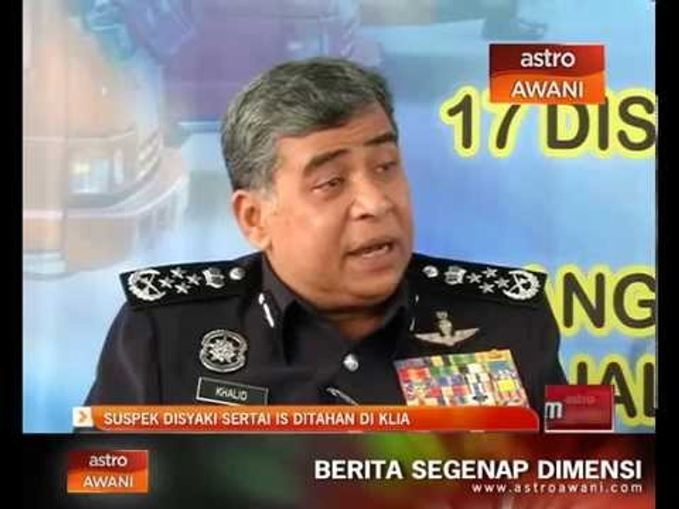 Suspek disyaki sertai IS ditahan di KLIA