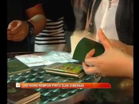 GRO asing rempuh pintu elak diberkas