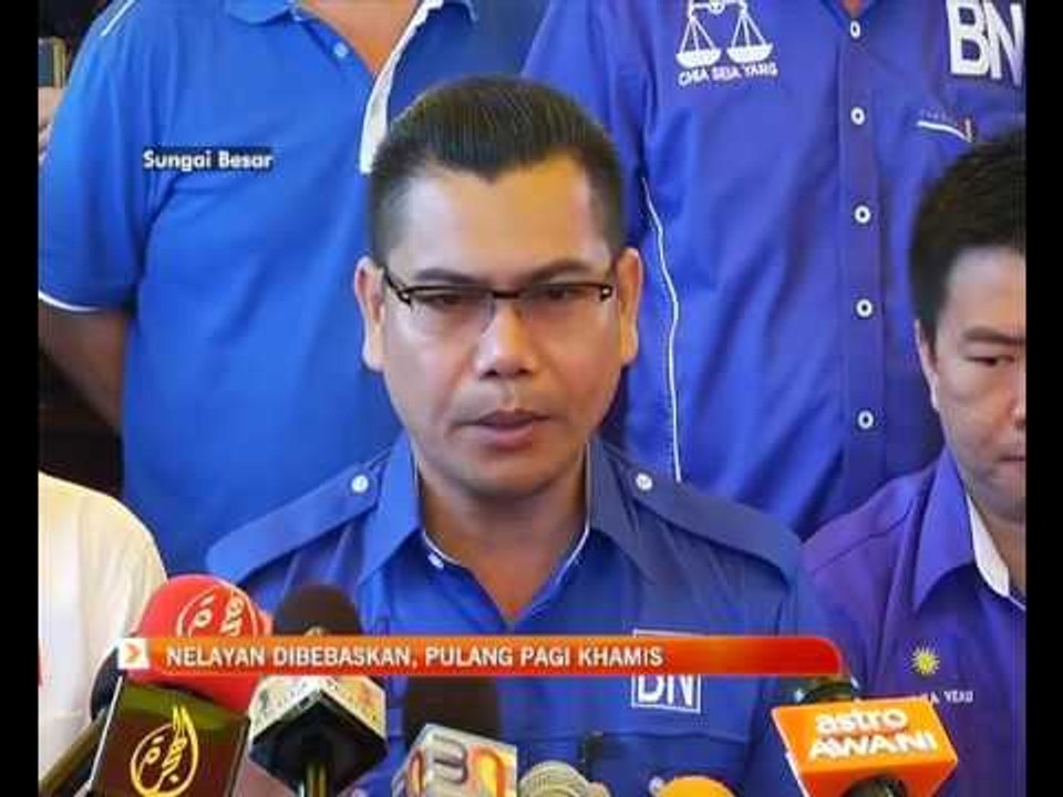 Nelayan dibebaskan, pulang pagi Khamis