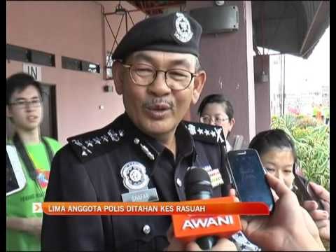 Lima anggota polis ditahan kes rasuah