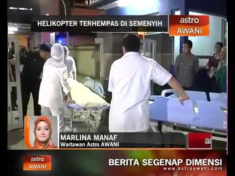 Perkembangan lokasi nahas helikopter 11:00 malam
