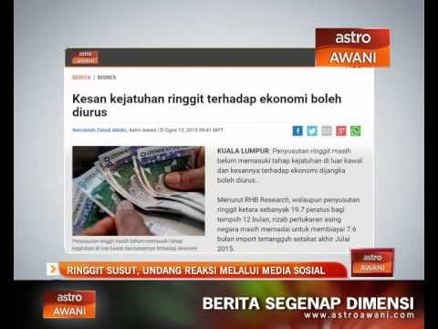 Ringgit susut, undang reaksi melalui media sosial