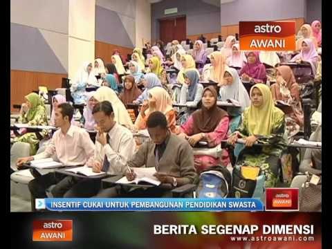 Insentif cukai untuk pembangunan pendidikan swasta