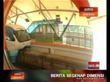 Prasarana perkenal tren monorel empat gerabak