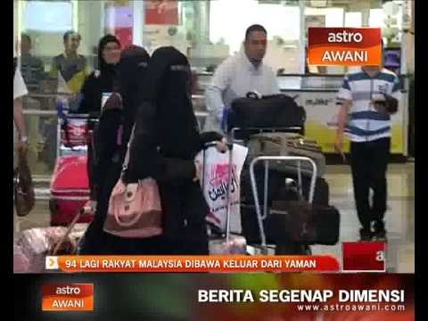 94 lagi rakyat malaysia dibawa keluar dari Yaman
