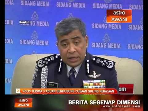 Polis terima 3 aduan berhubung cubaan guling kerajaaan