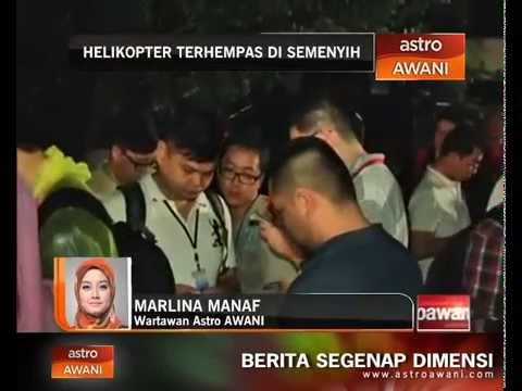 Perkembangan lokasi nahas helikopter 11:45 malam