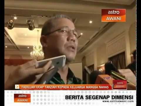 Fadillah ucap takziah kepada keluarga mangsa nahas