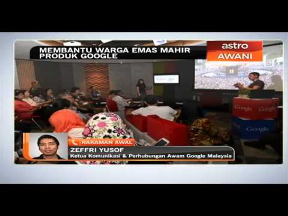 Kafe khas bantu warga emas mahir produk Google