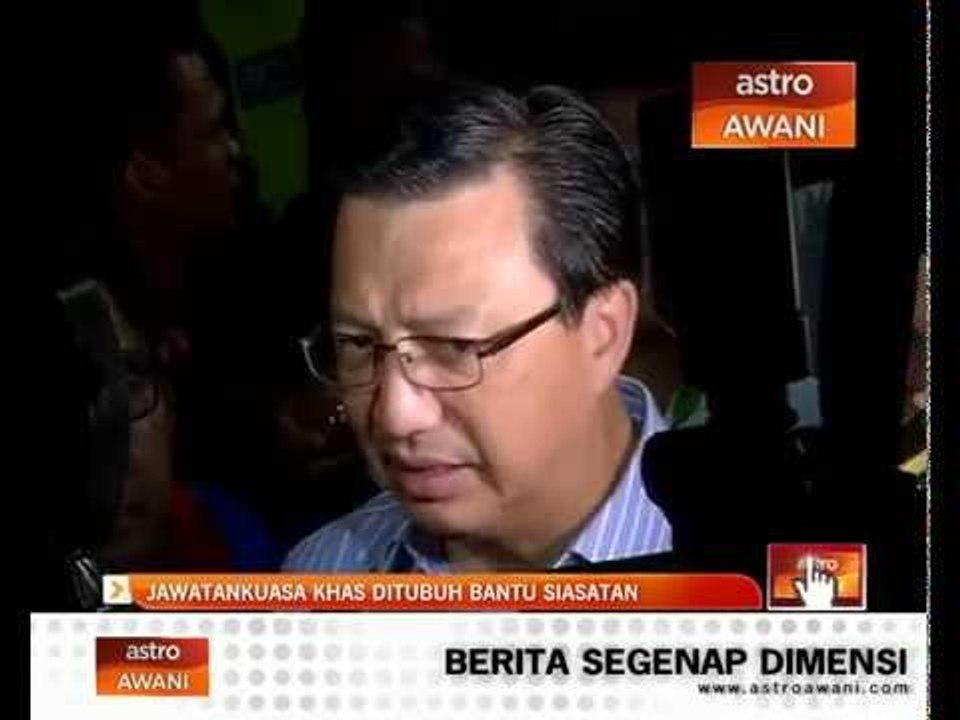 Jawatankuasa khas ditubuh bantu siasatan
