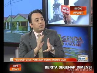 Pra Bajet 2016: Pemilikan rumah mampu milik