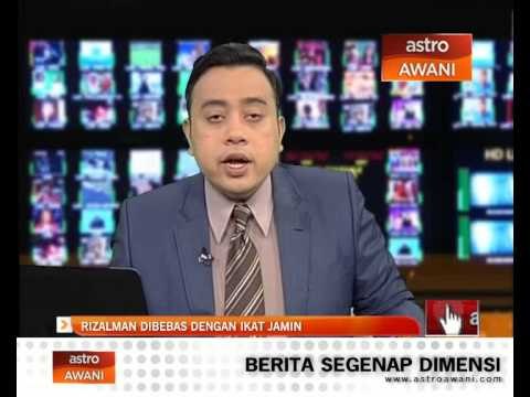 Rizalman dibebas dengan ikat jamin