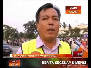 Guna laluan alternatif yang ditetapkan